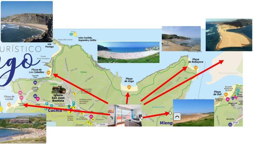 Duplex Surf Junto A La Playa Miengo Exterior foto